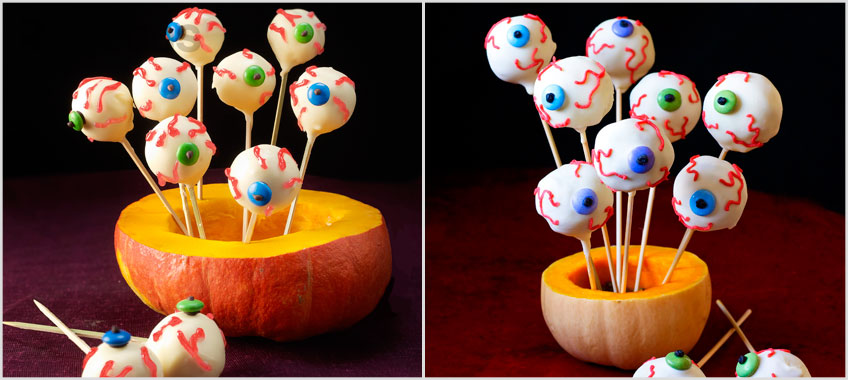 Halloween Cake Pops: Ojos Monstruosos de Chocolate